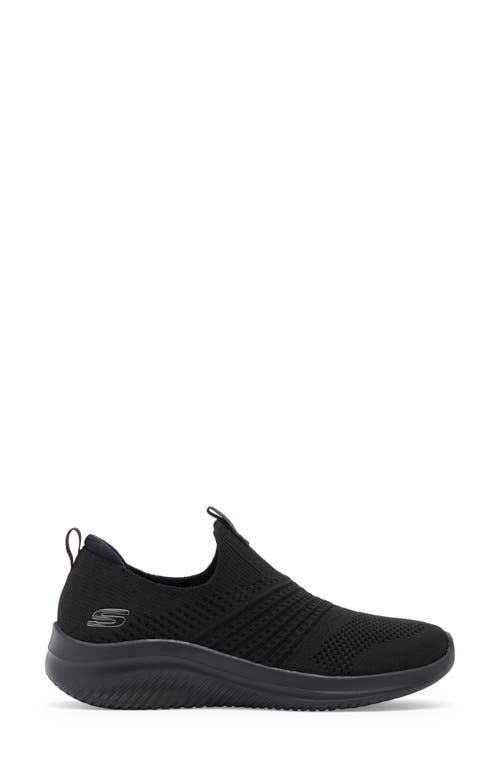 Skechers Ultra Flex 3.0 Classy Charm Sneaker In Black