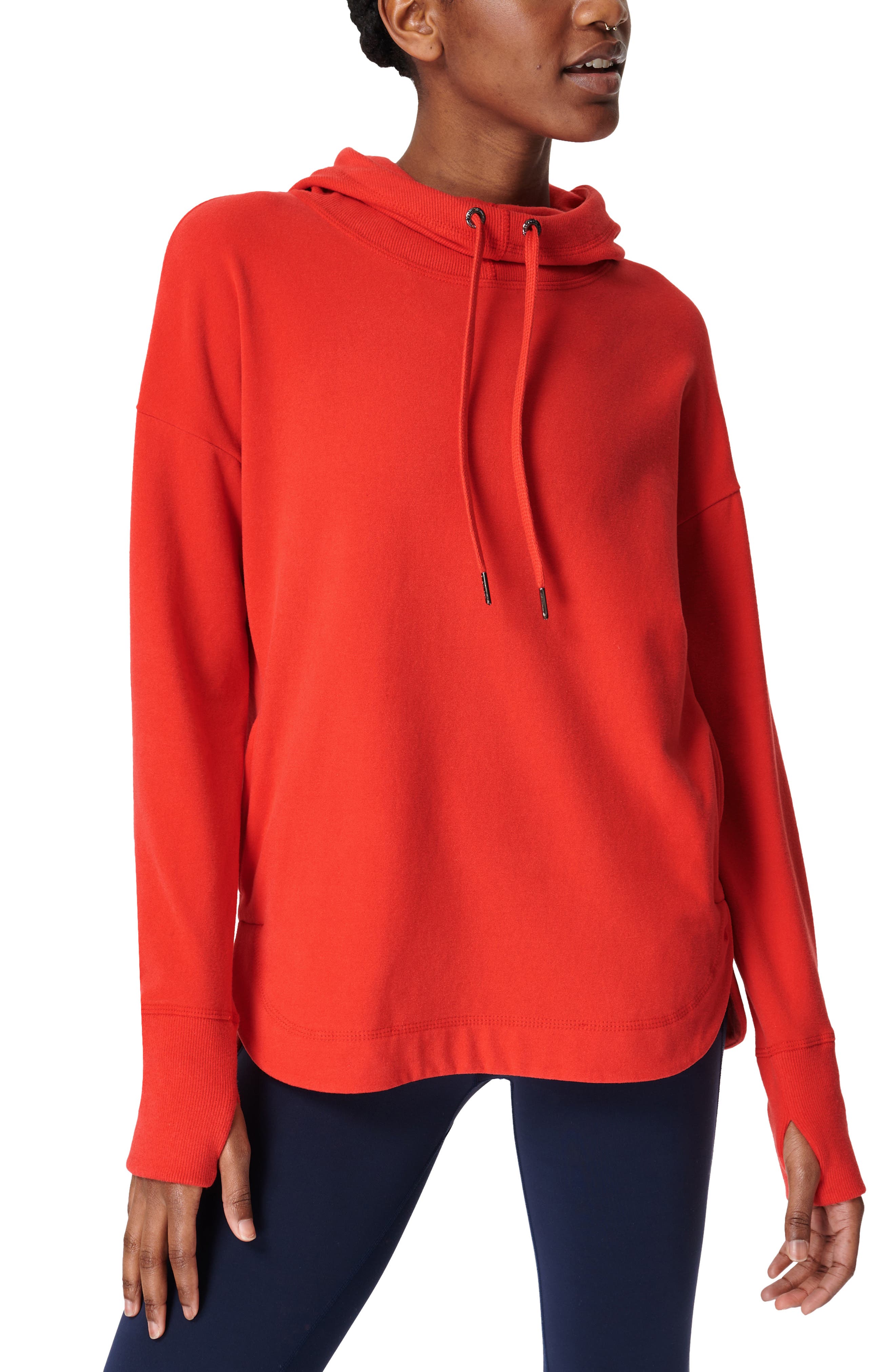 plain red hoodie women's