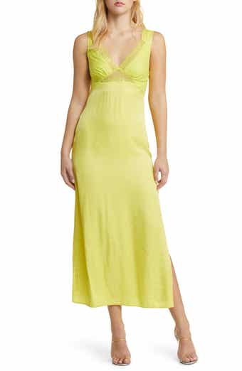 Topshop lace back satin 2025 slip dress