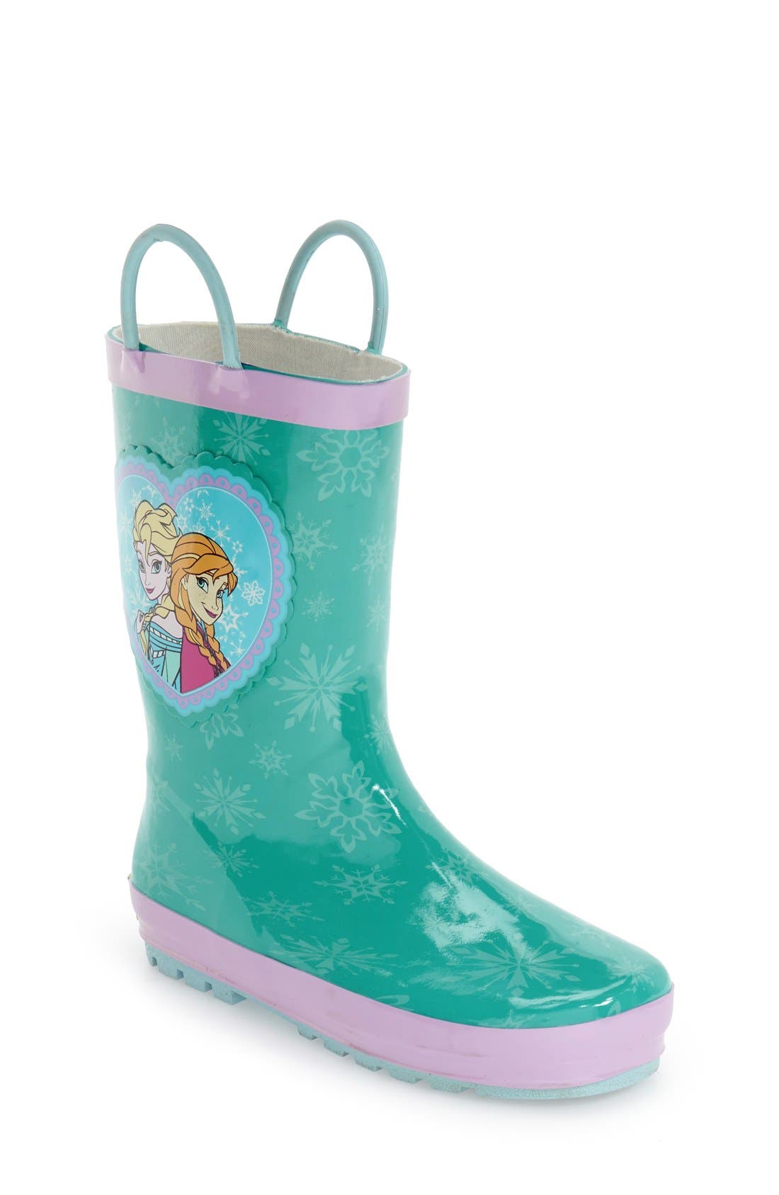 Western Chief 'Frozen Princess' Waterproof Rain Boot (Walker, Toddler