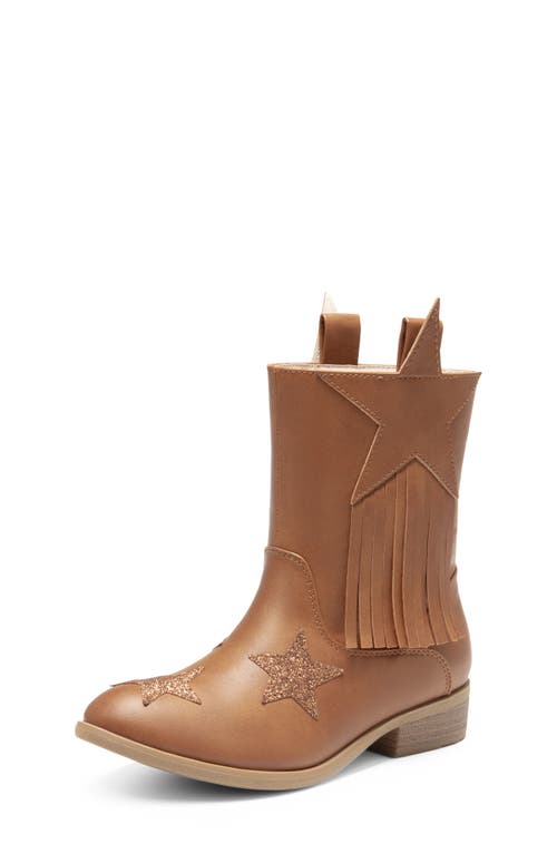 Shop Dream Pairs Kids' Western Boot In Camel