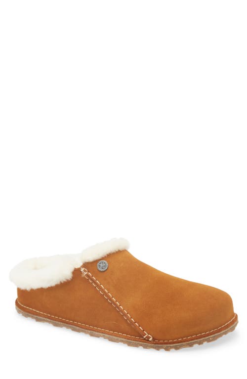 Birkenstock Zermatt Genuine Shearling Lined Slipper In Beige