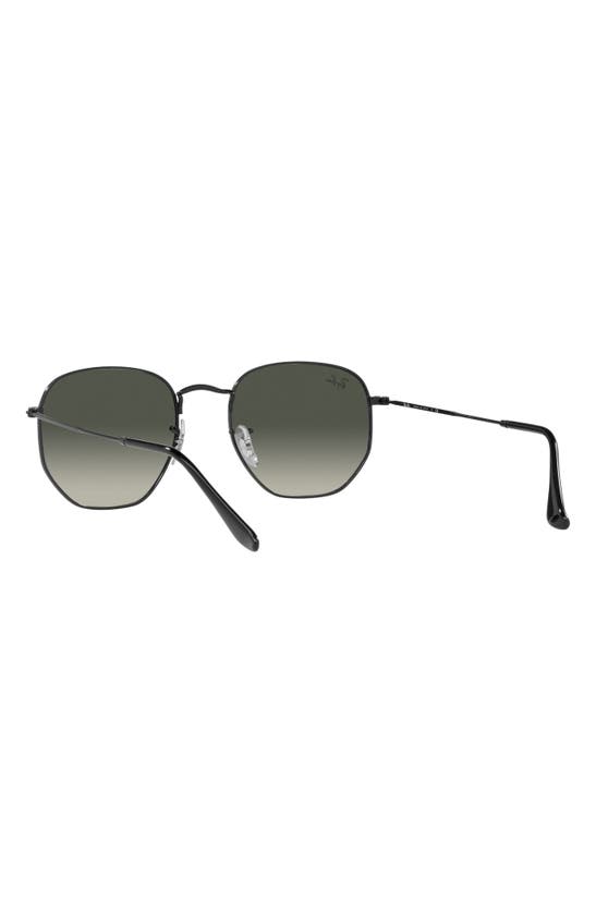 Ray Ban 51mm Gradient Aviator Sunglasses In Black/ Grey Gradient