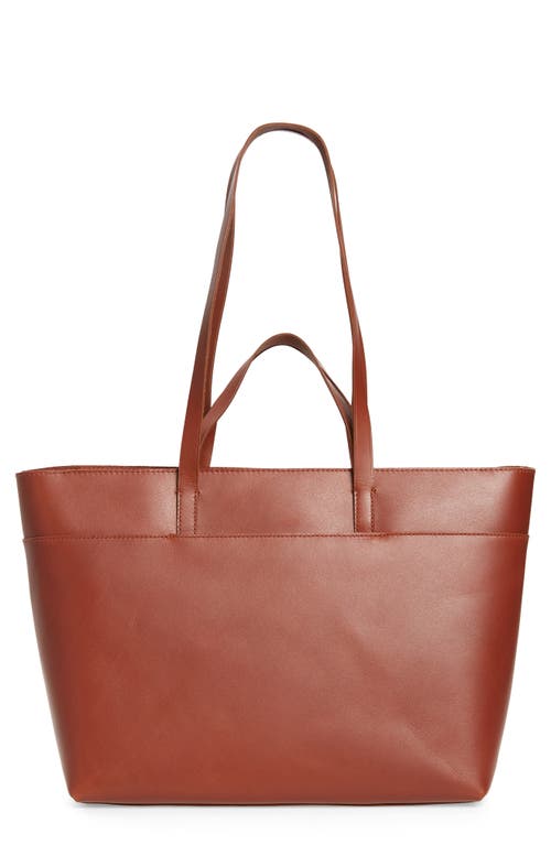 Madewell The Zip Top Essential Tote in Warm Cinnamon at Nordstrom