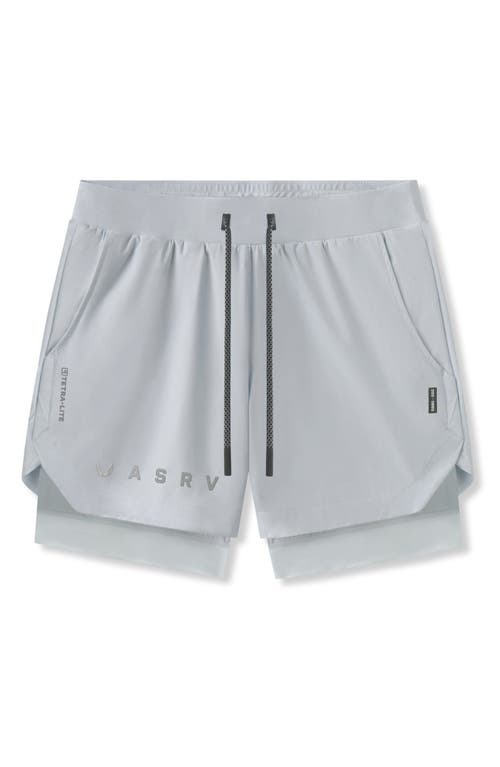 Asrv Tetra-lite™ 5-inch 2-in-1 Lined Shorts In Gray
