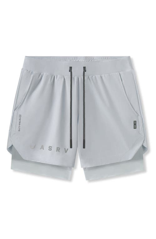 Shop Asrv Tetra-lite™ 5-inch 2-in-1 Lined Shorts In Slate Grey Reflective Classic