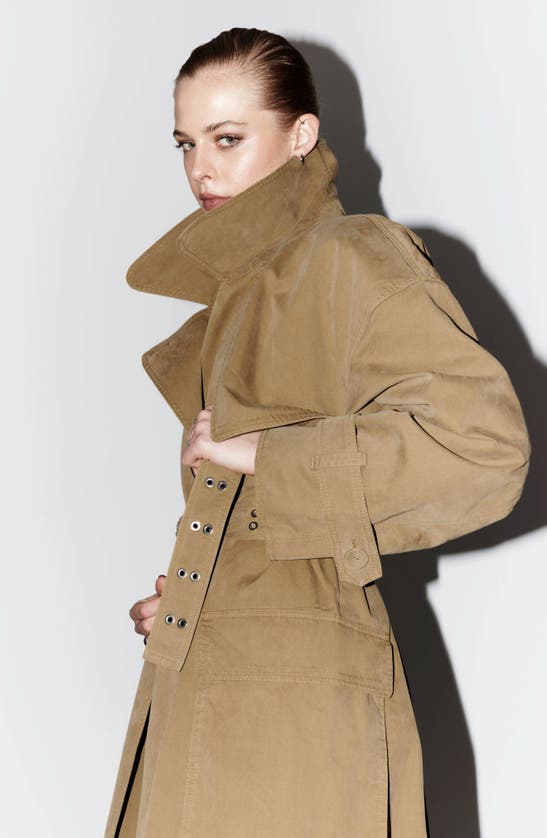 Shop & Other Stories Trench Coat In Beige Dark