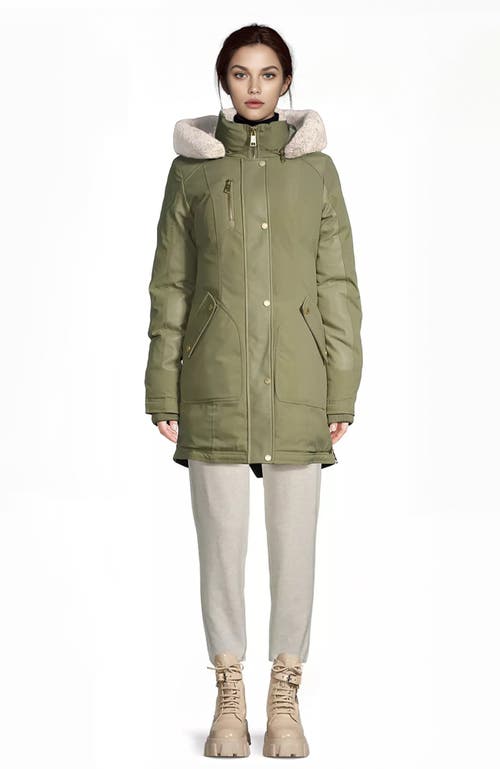 Shop Nicole Benisti Chelsea Parka Jacket In Moss