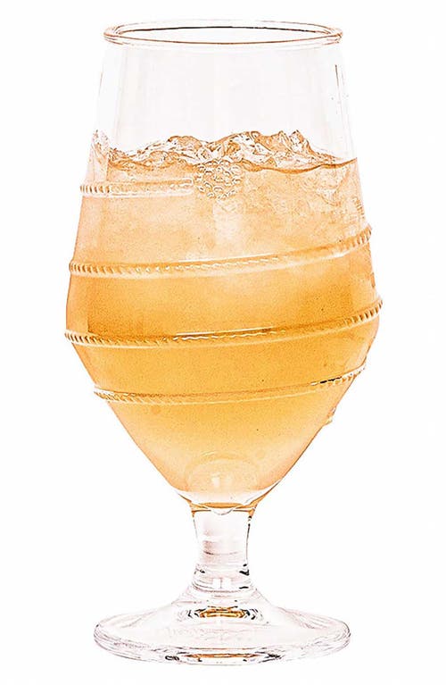 Juliska Amalia Acrylic Goblet, Set Of 4 In Clear
