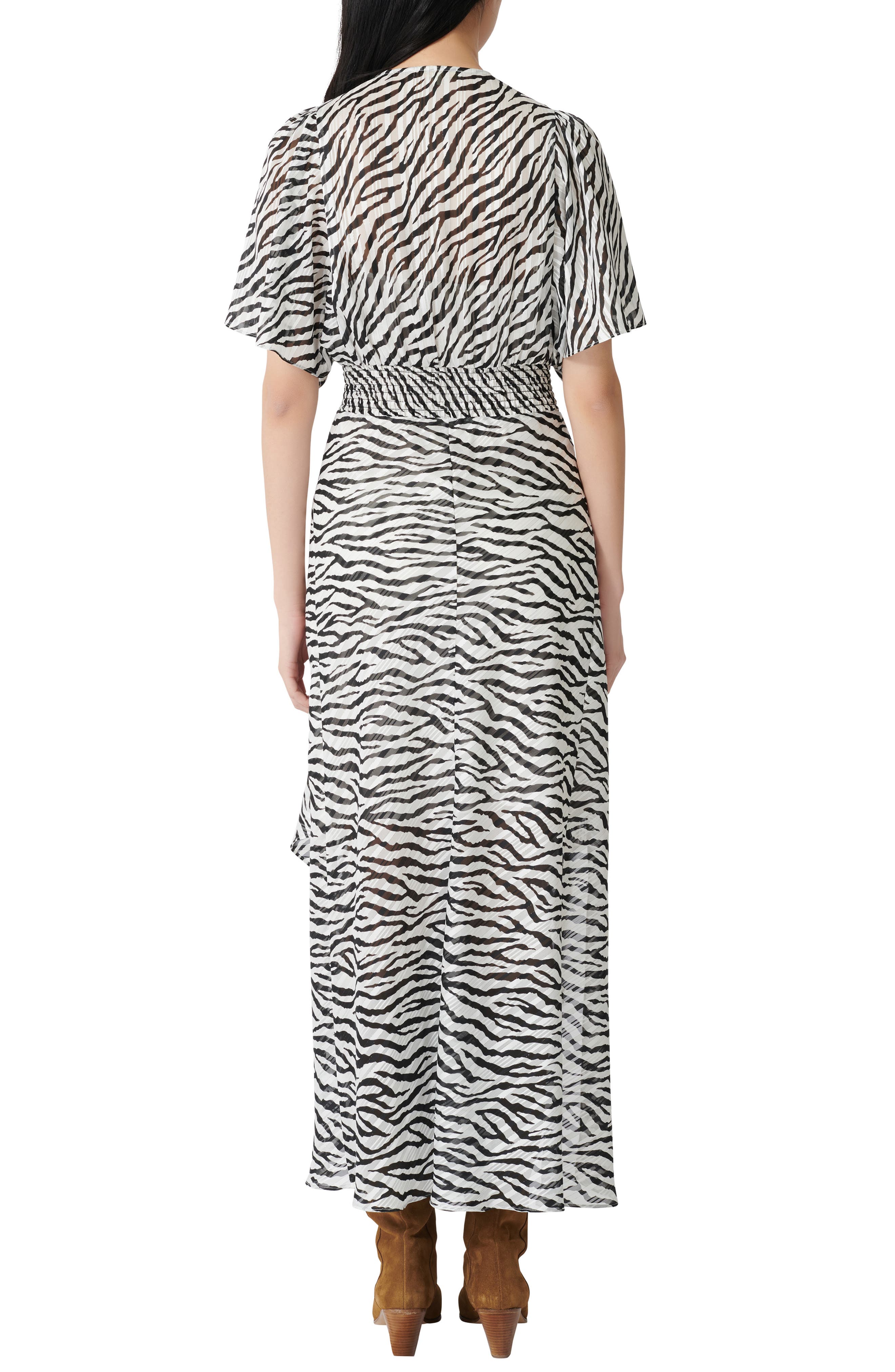 zebra maxi dress