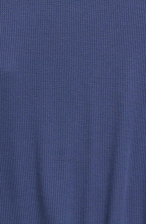 Shop Treasure & Bond Kids' Waffle Thermal T-shirt In Blue Indigo