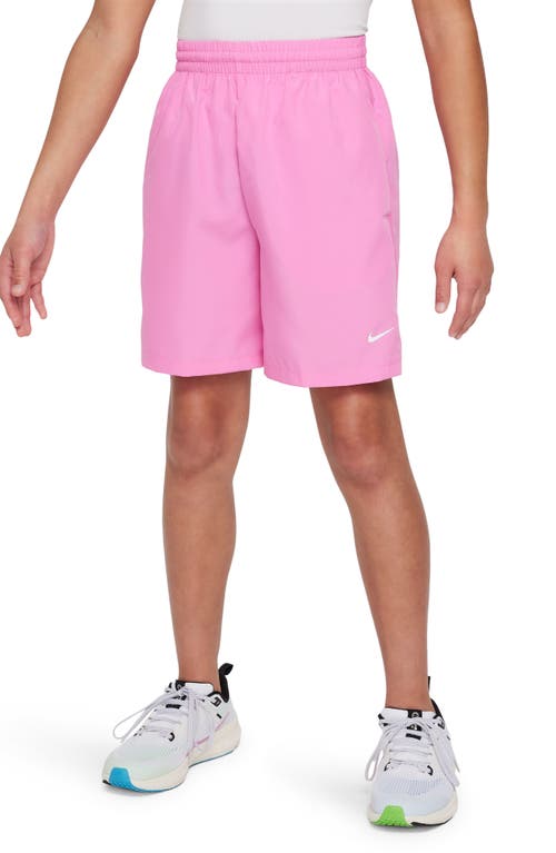 Nike Kids' Dri-fit Multi+ Shorts In Playful Pink/white