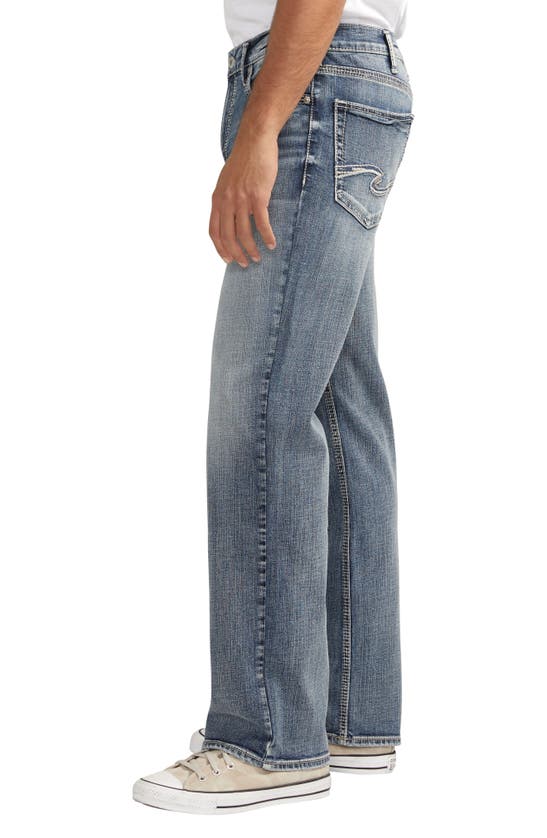 Shop Silver Jeans Co. Zac Relaxed Straight Leg Jeans In Indigo