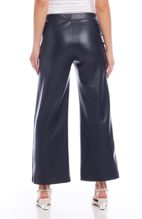 FIFTEEN TWENTY FIFTEEN TWENTY BUTTON HEM FAUX LEATHER PANTS 