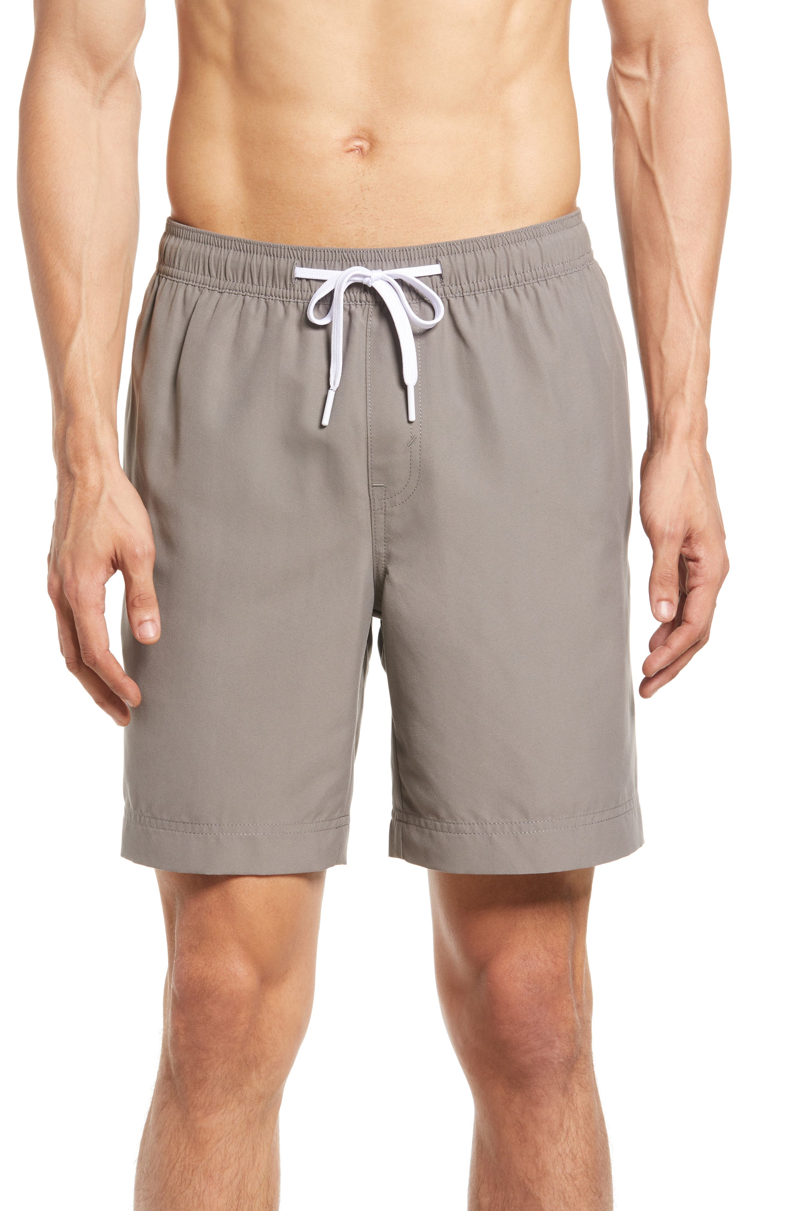 grey swim trunks