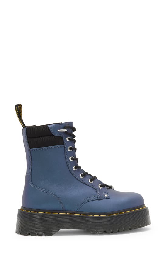 Shop Dr. Martens' Jadon Hdw Ii Platform Boot In Deep Blue/black