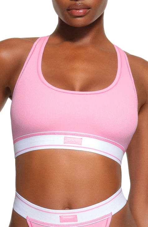 Mia Smoothing One Shoulder Crop Top in Pink - American Threads