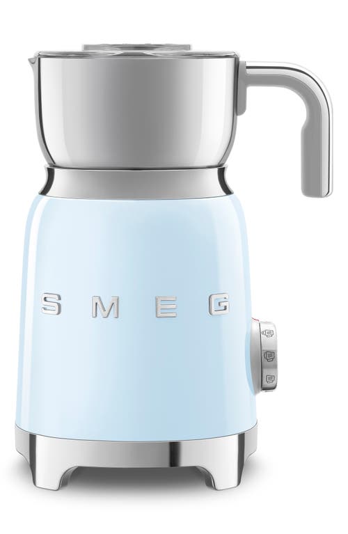 Smeg Retro-style Milk Frother In Pastel Blue