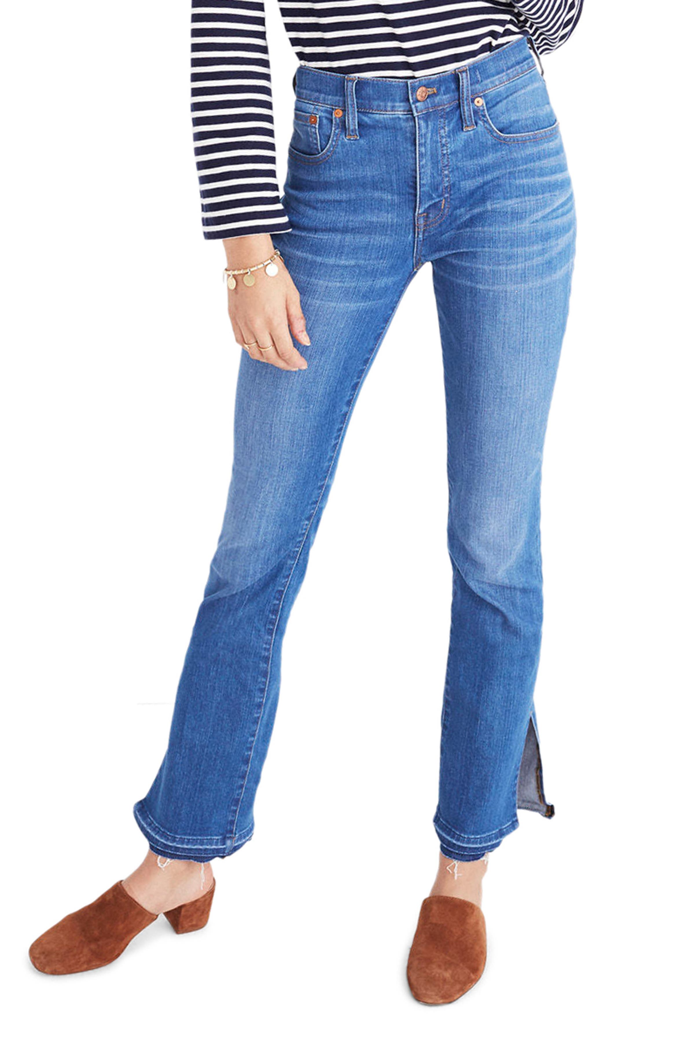 Madewell Cali Split Hem Demi Boot Jeans (Joan Wash) | Nordstrom