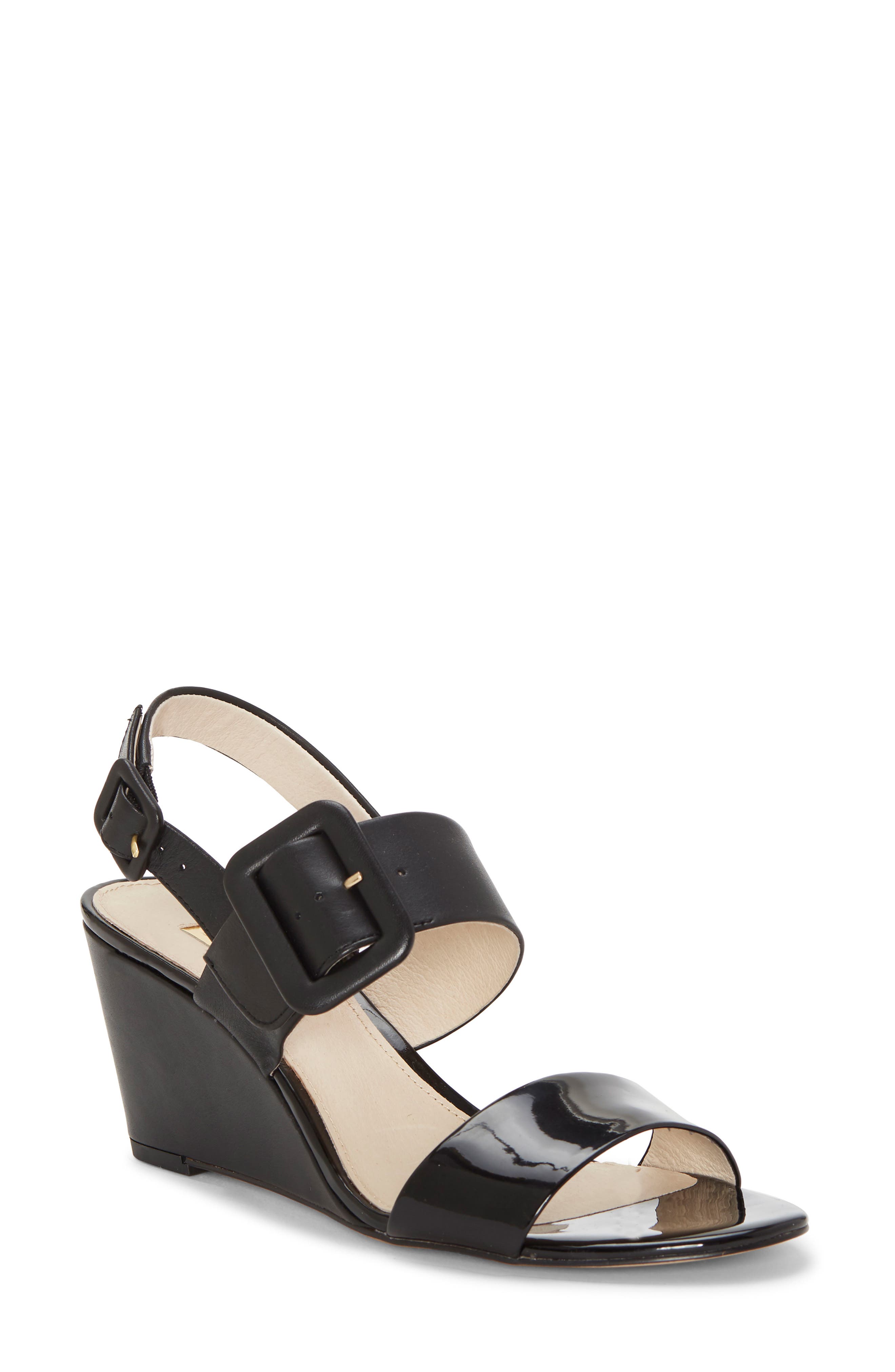 Louise Et Cie Putnam Wedge Sandal- Black