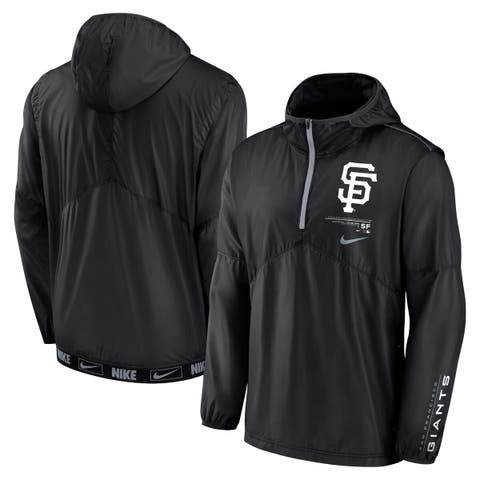 Nike Performance MLB NEW YORK YANKEES NIGHT GAME HALF ZIP JACKET - Club  wear - black/cloud grey/black 