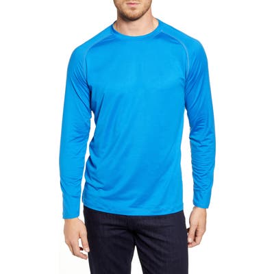 Bugatchi Long Sleeve Raglan T-Shirt, Blue