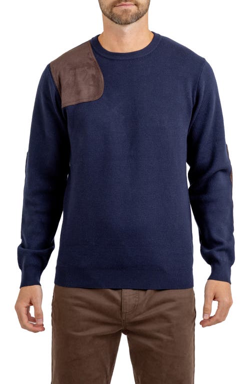 Shop Rainforest Bristlecone Crewneck Sweater In Navy