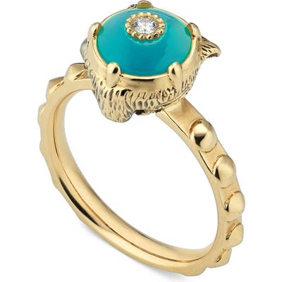 Gucci Le Marche Des Merveilles Feline Head Ring