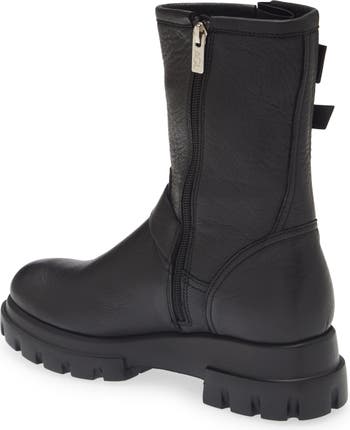 Agl leather biker outlet boot