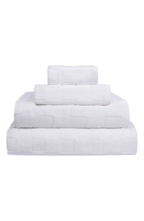 BROOKS BROTHERS BROOKS BROTHERS WAFFLE TERRY 2-PIECE TURKISH COTTON BATH TOWEL SET 