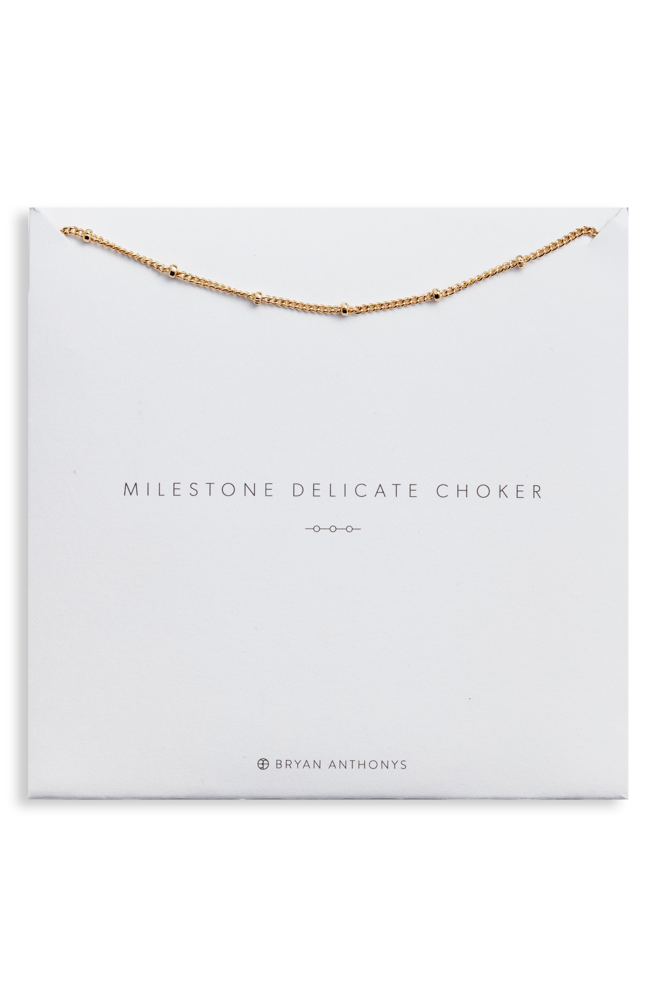 Bryan Anthonys Milestone Choker Necklace in Gold