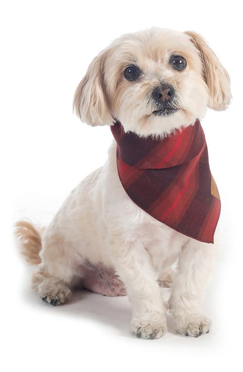 Pendleton Plaid Dog Bandana in Red Ombre at Nordstrom