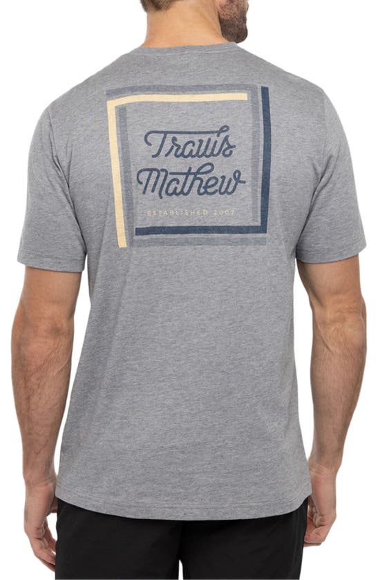 Travismathew Riviera Maya Logo Graphic Tee In Heather Grey