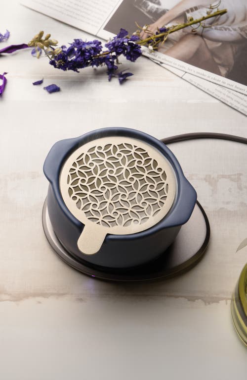 Ohom Jun Self-heating Diffuser Set In Navy Blue