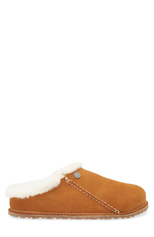 Birkenstock Zermatt Genuine Shearling Lined Slipper In Beige