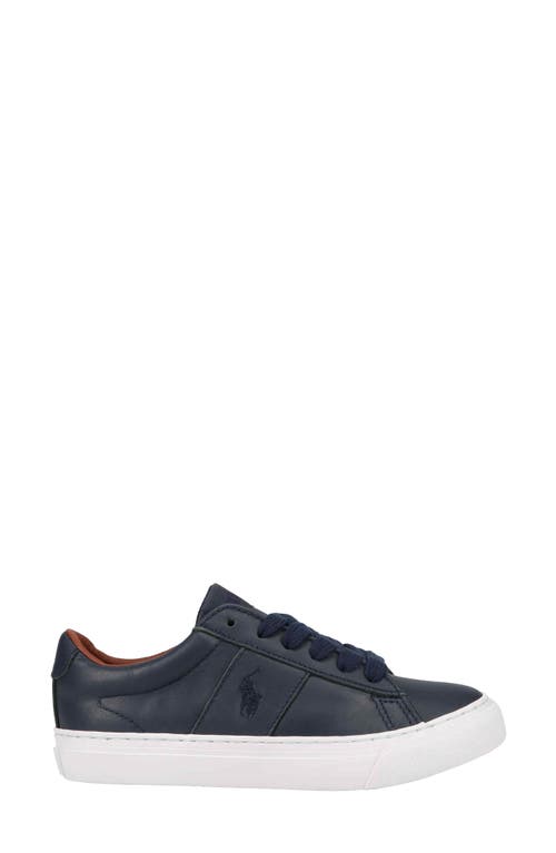 Shop Polo Ralph Lauren Kids' Sayer Low Top Sneaker In Navy