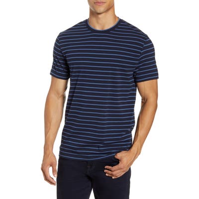 French Connection Tim Stripe T-Shirt, Blue