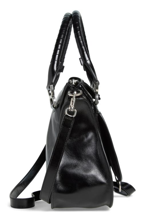 Shop Chloé Medium Marcie Leather Satchel In 001 Black