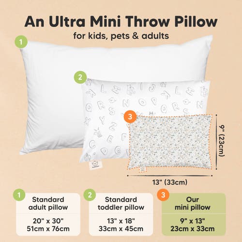 Shop Keababies Mini Toddler Pillow With Pillowcase In Prairie