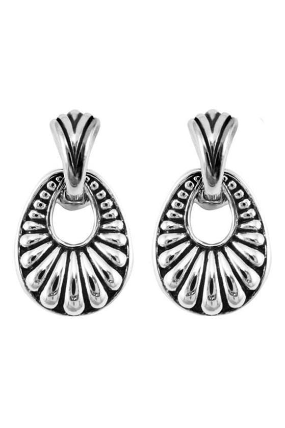 Lagos 'chi Chi' Teardrop Hoop Earrings In Sterling Silver