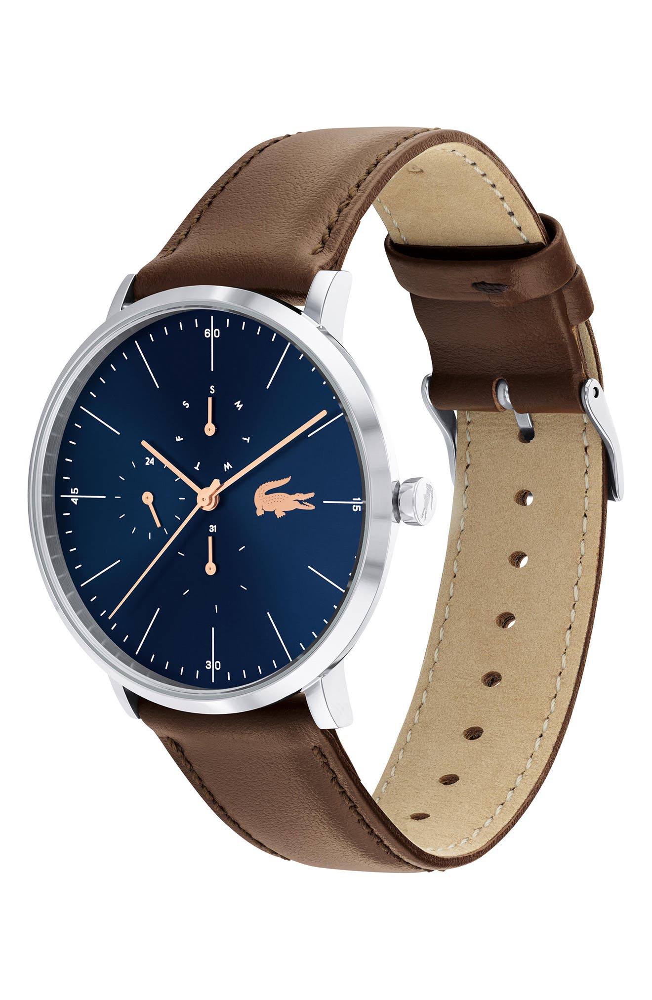 lacoste moon leather watch