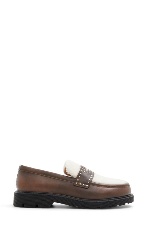 Shop Aldo Harmonyx Penny Loafer In Dark Brown