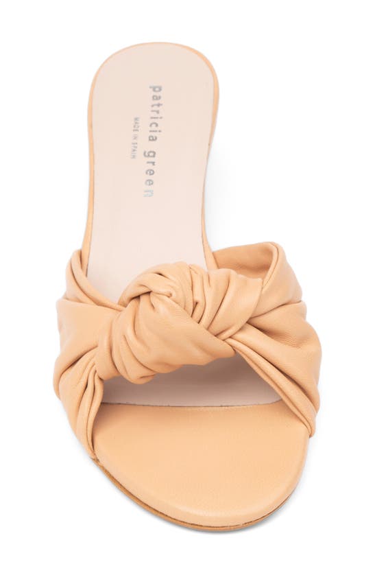 Patricia Green Savannah Wedge Slide Sandal In Beige