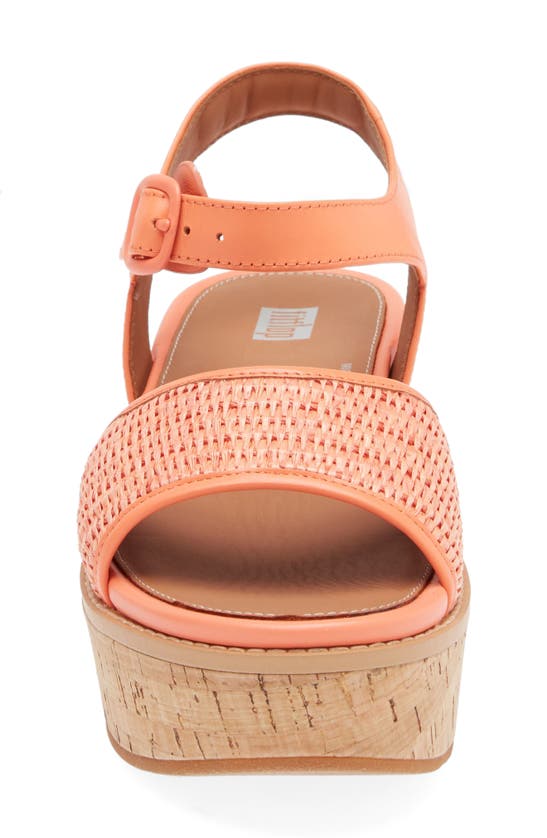 Shop Fitflop Eloise Platform Sandal In Sunshine Coral