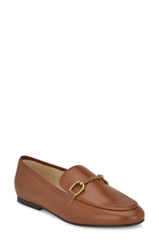 Shop Nine West Brayci Bit Loafer In Dark Natural