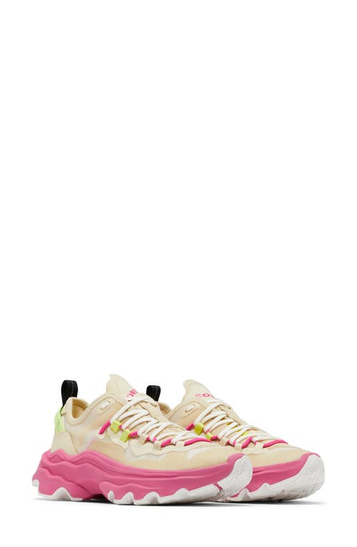 ( Size 10) SOREL Kinetic Breakthru Tech Sneaker in Bleached Ceramic/Fuchsia Fizz at Nordstrom