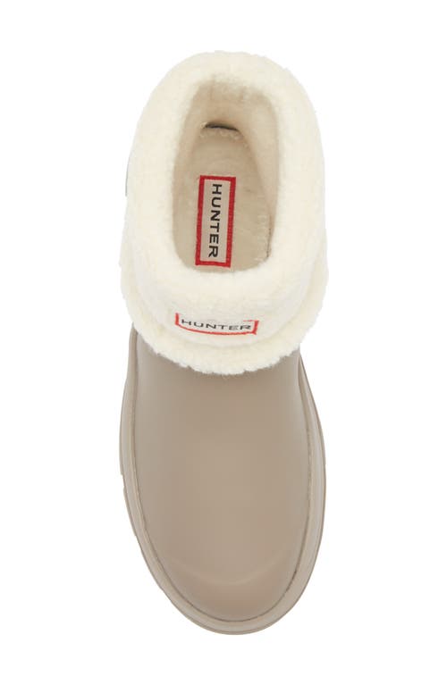 Shop Hunter Esme Lug Sole Waterproof Snow Bootie In Medium Natural