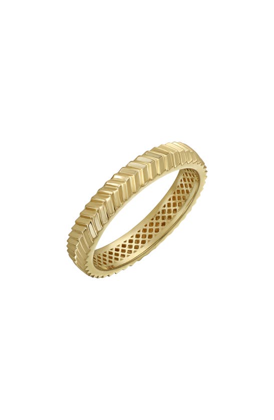 Shop Bony Levy 14k Gold Geometric Band Ring In 14k Yellow Gold