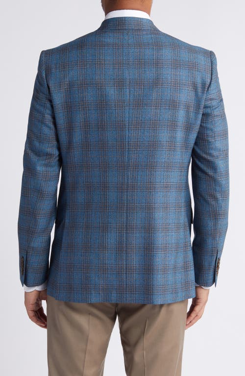 Shop Ted Baker London Jay Slim Fit Deco Plaid Wool Sport Coat In Teal