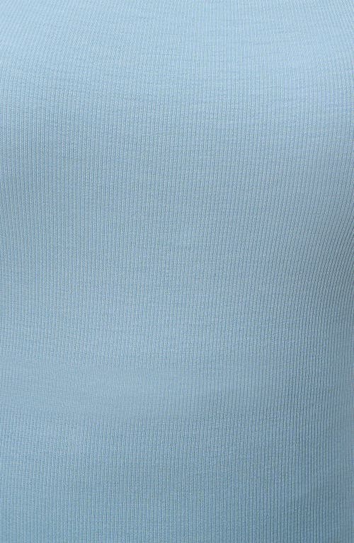 The Standard Stitch The Spaghetti Strap Midi Dress In Sky Blue